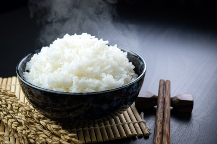 蒸気の力でふっくら美味しいご飯が炊ける