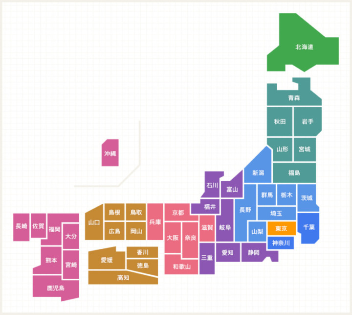 東京・大阪・名古屋・札幌など全国でサービスが受けられる