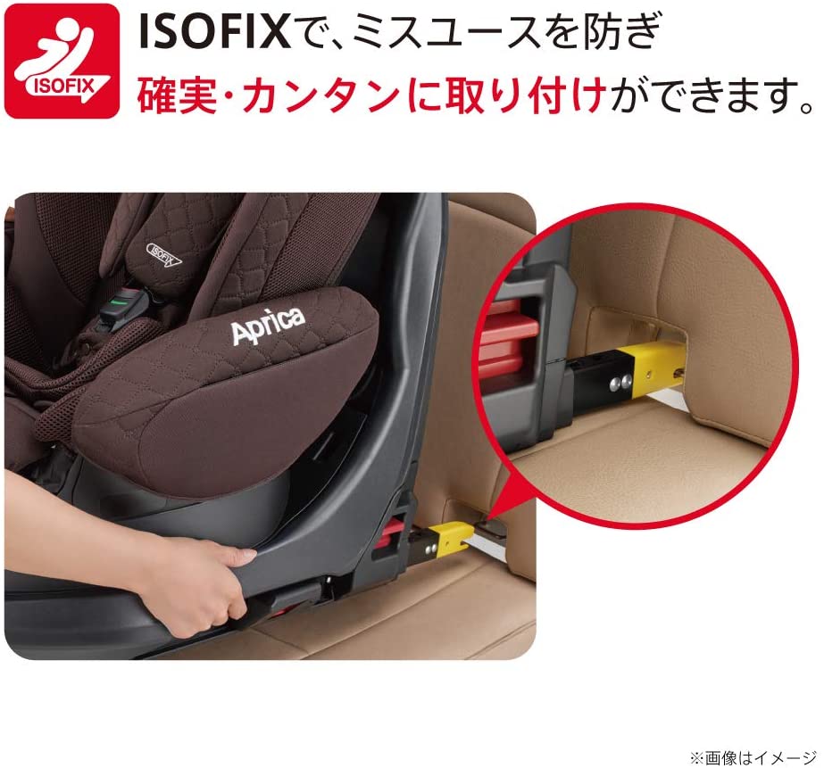 簡単なのにしっかり止められるISOFIX（アイソフィックス）方式