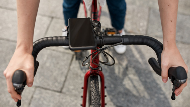 自転車スマホホルダー