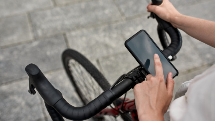 自転車カバー スマホホルダー