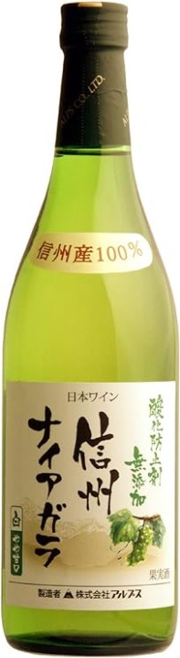 白ワインなら栽培量が多い「ナイアガラ」をチェック