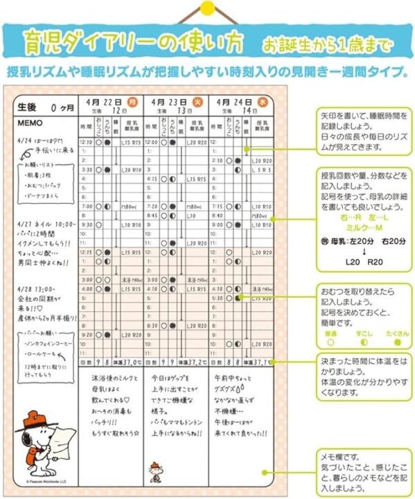 育児日記・ダイエット記録は、専用の日記帳を選ぶのもアリ