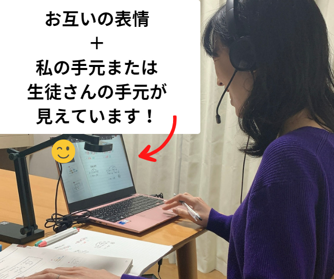 オンラインでも解き方のコツをつかみやすい！「手元カメラ採用」がおすすめ